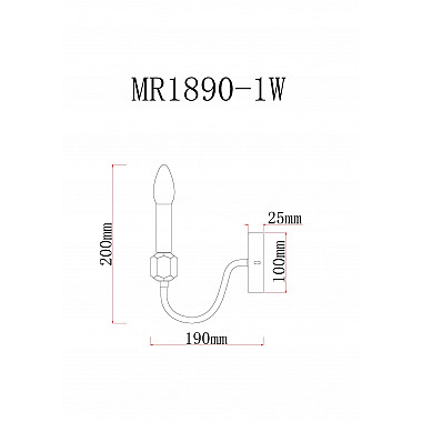 Бра Lena MR1890-1W