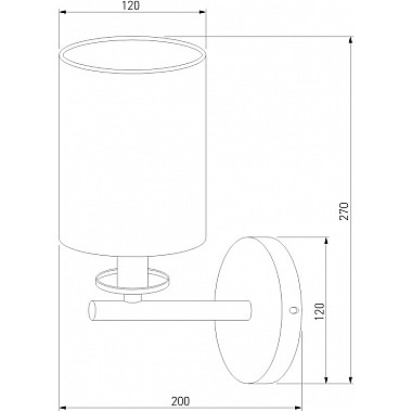 Бра Caprera 60146/1 латунь