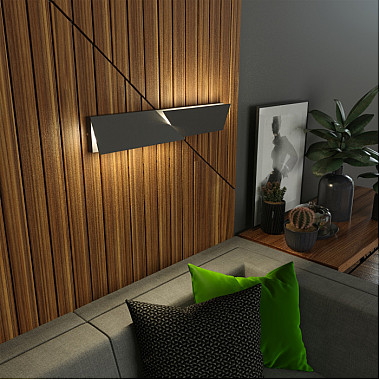 Бра Snip 40107/LED темно-серый