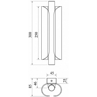 Бра Interstellar MOD309WL-L4GR4K