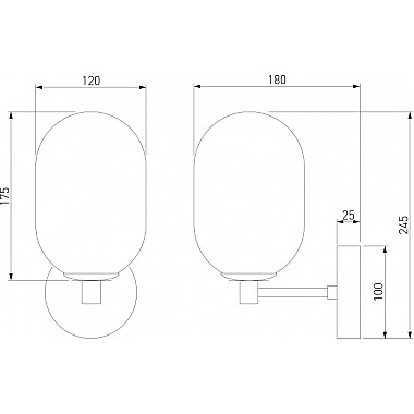 Бра Loona 60161 латунь