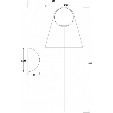 Бра Doublety FR5382WL-01BS