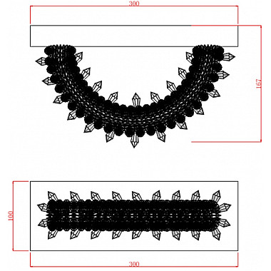 Бра MD-012 MD-0120B-wall chrome