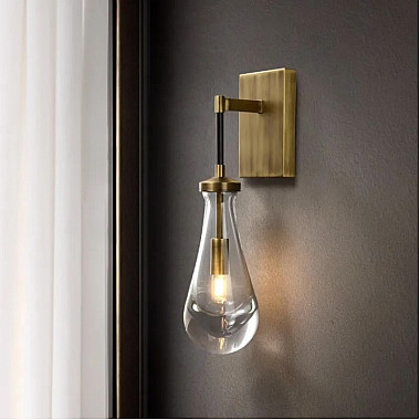 Бра Raindrop MT9093-1W brushed gold