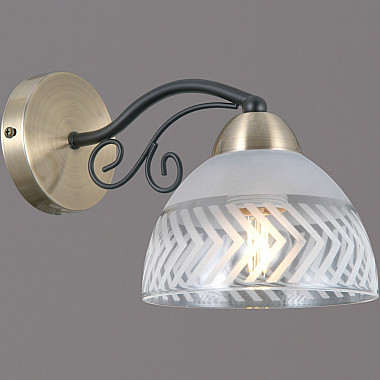 Бра IL0435-1WSQ-24 BK AB SPICA