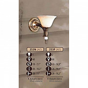 Бра 253N 253N/1 AY WHITE ALABASTER