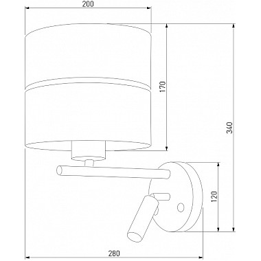Бра Hilton 2579 Hilton Black Gold