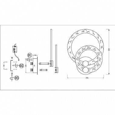 Бра Seven Fires Мейна SF7015/2W-SGD