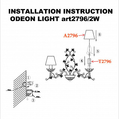 Бра Odeon Light Tender 2796/2W