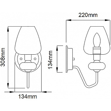 Бра Armand DL-ARMAND1-PN