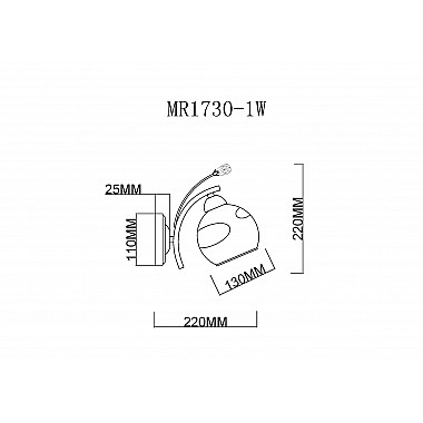 Бра Stella MR1730-1W