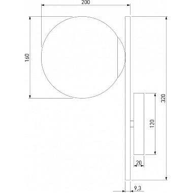 Бра Marbella 60147/1 черный
