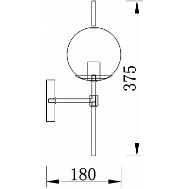 Бра Damask FR5205WL-01BS