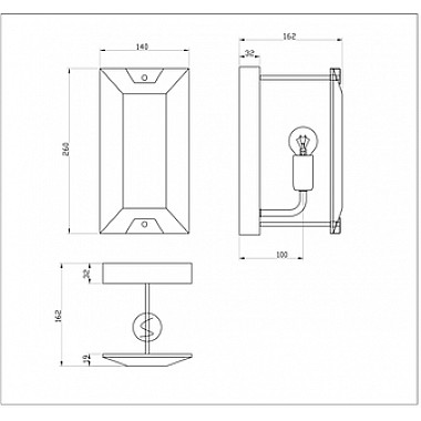 Бра Rizar V10472-1W