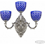 Бра Verona 7214B12/2+1/210 Ni P1 U Clear-Blue/H-1J