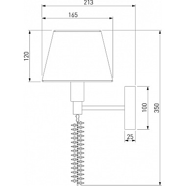 Бра Charuel 60148/1 матовое золото