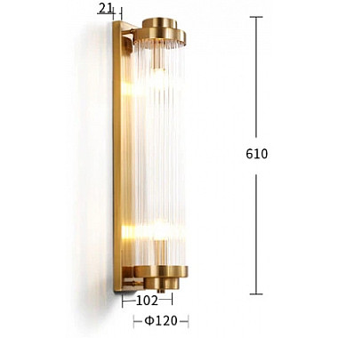 Бра Wall lamp 88008W/L brass