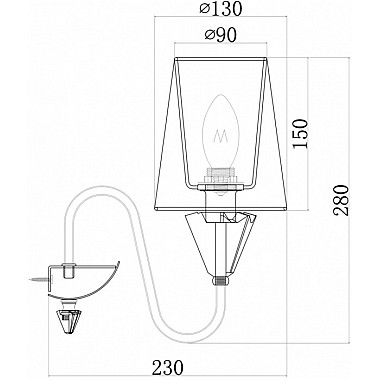Бра Florero MOD078WL-01CH