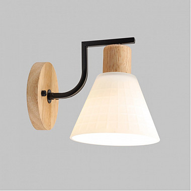 Бра MD.5716-1-W-BK+WOOD