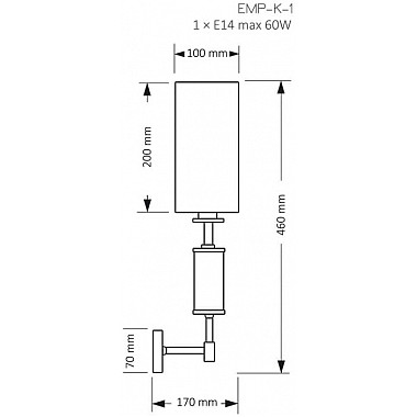 Бра EMPOLI EMP-K-1(Z/A)