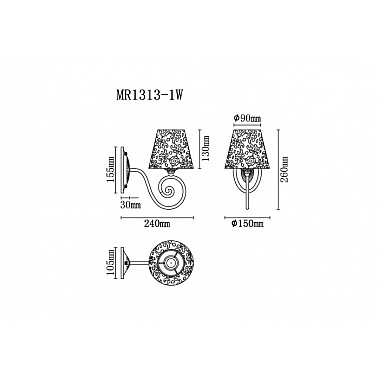 Бра Luna MR1313-1W