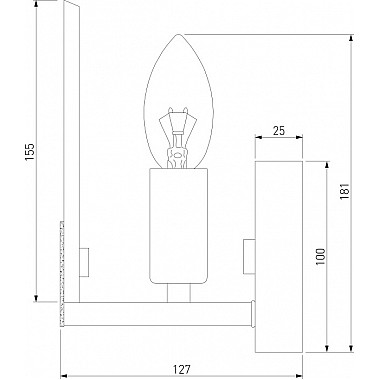 Бра Marble 60158/1 латунь
