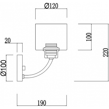 Бра Teodora FR5003WL-01B