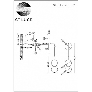 Бра Ode SL6112.201.07