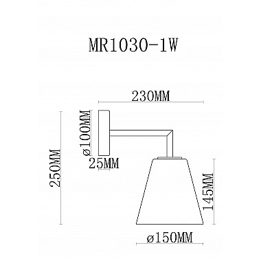 Бра Stiven MR1030-1W