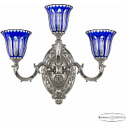 Бра Verona 7214B12/2+1/210 Ni P2 U Clear-Blue/H-1H
