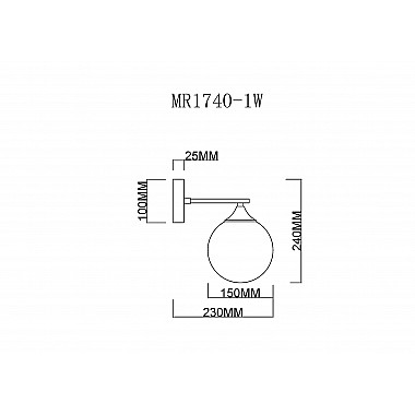 Бра Fisher MR1740-1W
