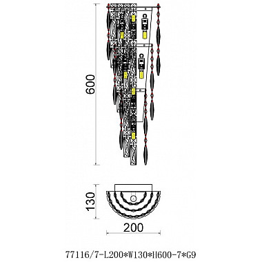 Бра Vetto FL1054-7W