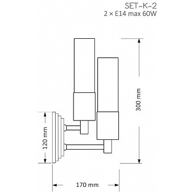 Бра SETI SET-K-2(N)