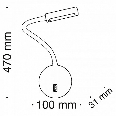 Бра Stem C035WL-L3B3K