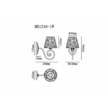 Бра Luna MR1316-1W