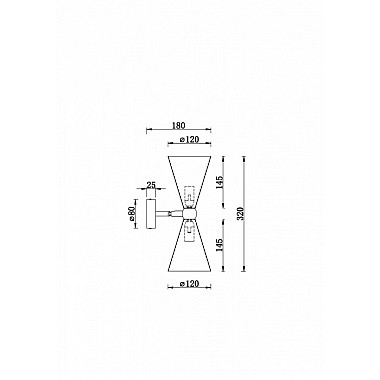 Бра Vesper MOD108WL-02WG