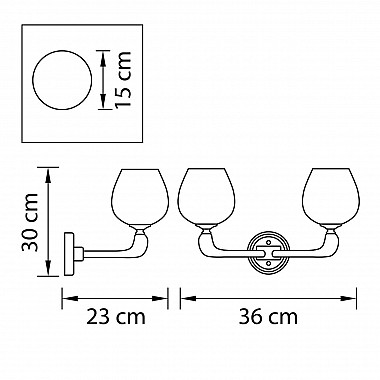 Бра Osgona Delta 706622