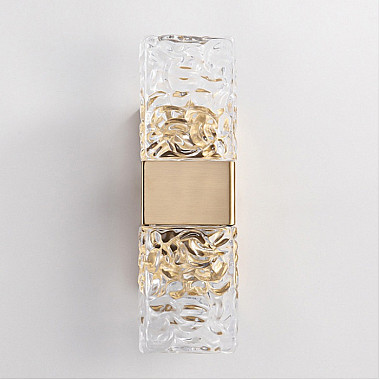 Бра Wall lamp 88068W gold/clear