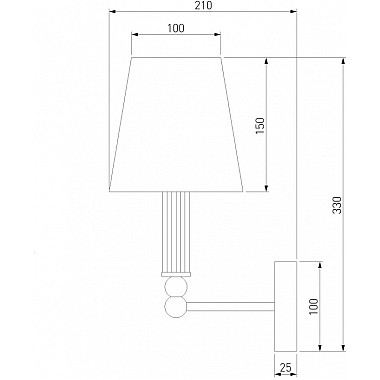 Бра Conso 60145/1 хром