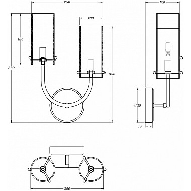 Бра Arco MOD223WL-02BS