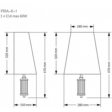 Бра Prato PRA-K-1(Z)