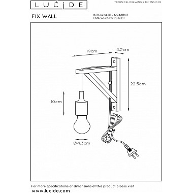Бра Fix 08208/01/31