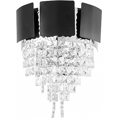Бра Molina LDW 7045-2 BK+CHR