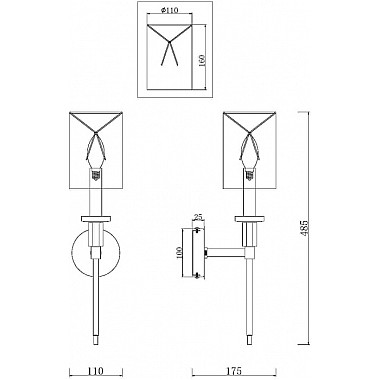 Бра Florida MOD148WL-01CH