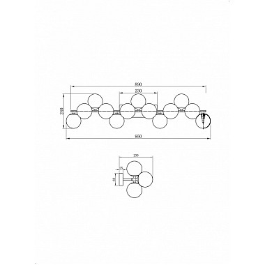 Бра Dallas MOD545WL-13G