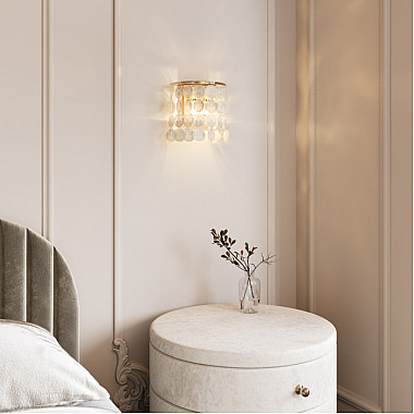 Бра Sandra 60084/2 латунь/перламутр