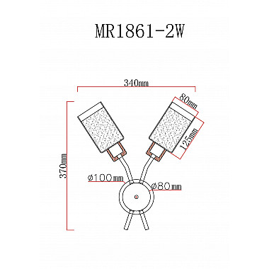 Бра Linda MR1861-2W