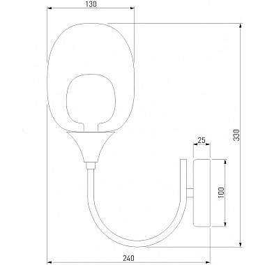 Бра Spritz 70218/1 латунь