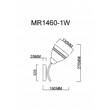 Бра Emily MR1460-1W