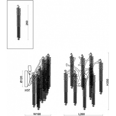 Бра Mineral FR1010WL-02G